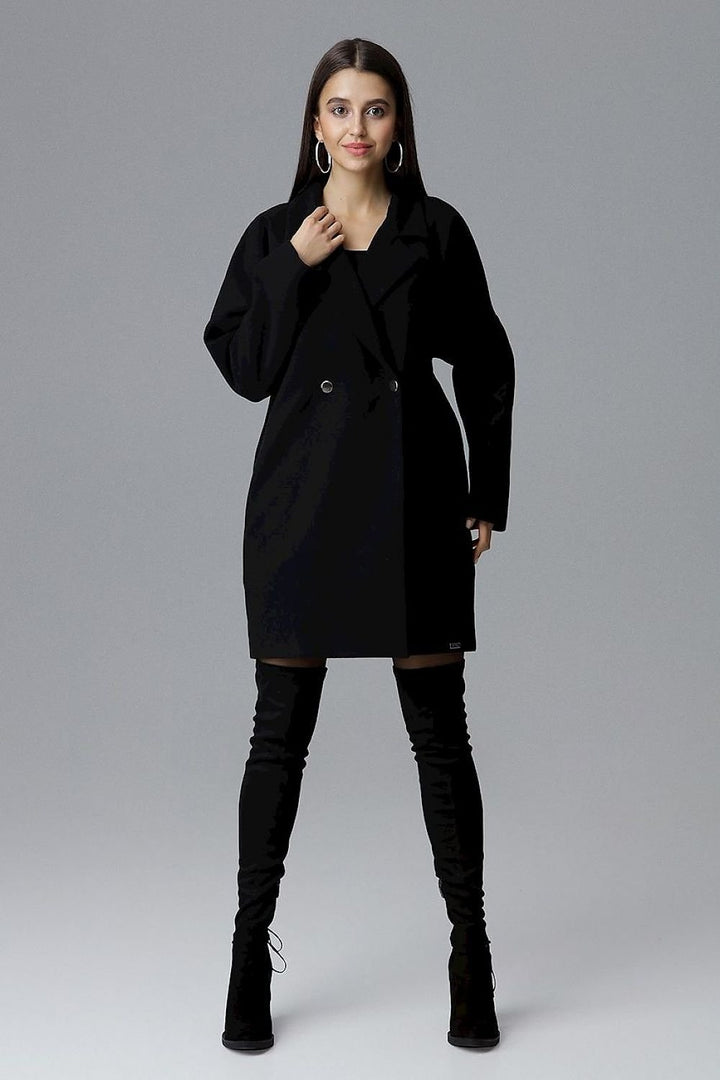 Loose-fitting coat with kimono sleeves Figl