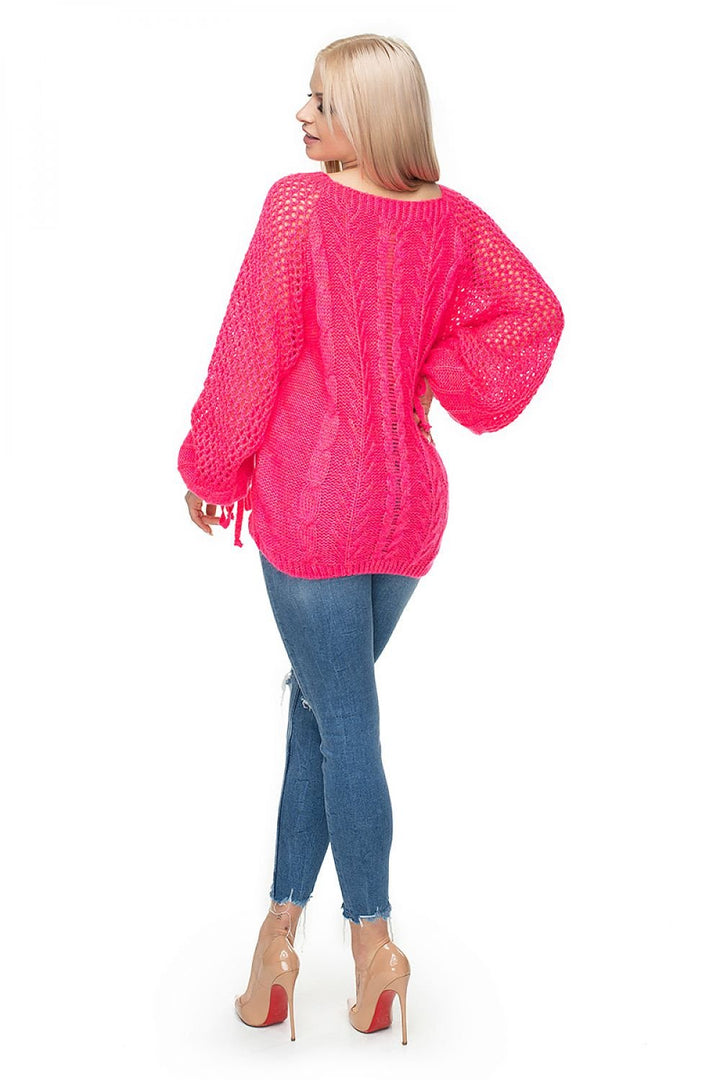 Sweater With Wool In Soft Yarn Jumper  PeeKaBoo