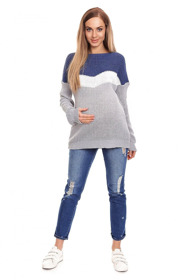 Long Pregnancy Sweater  PeeKaBoo
