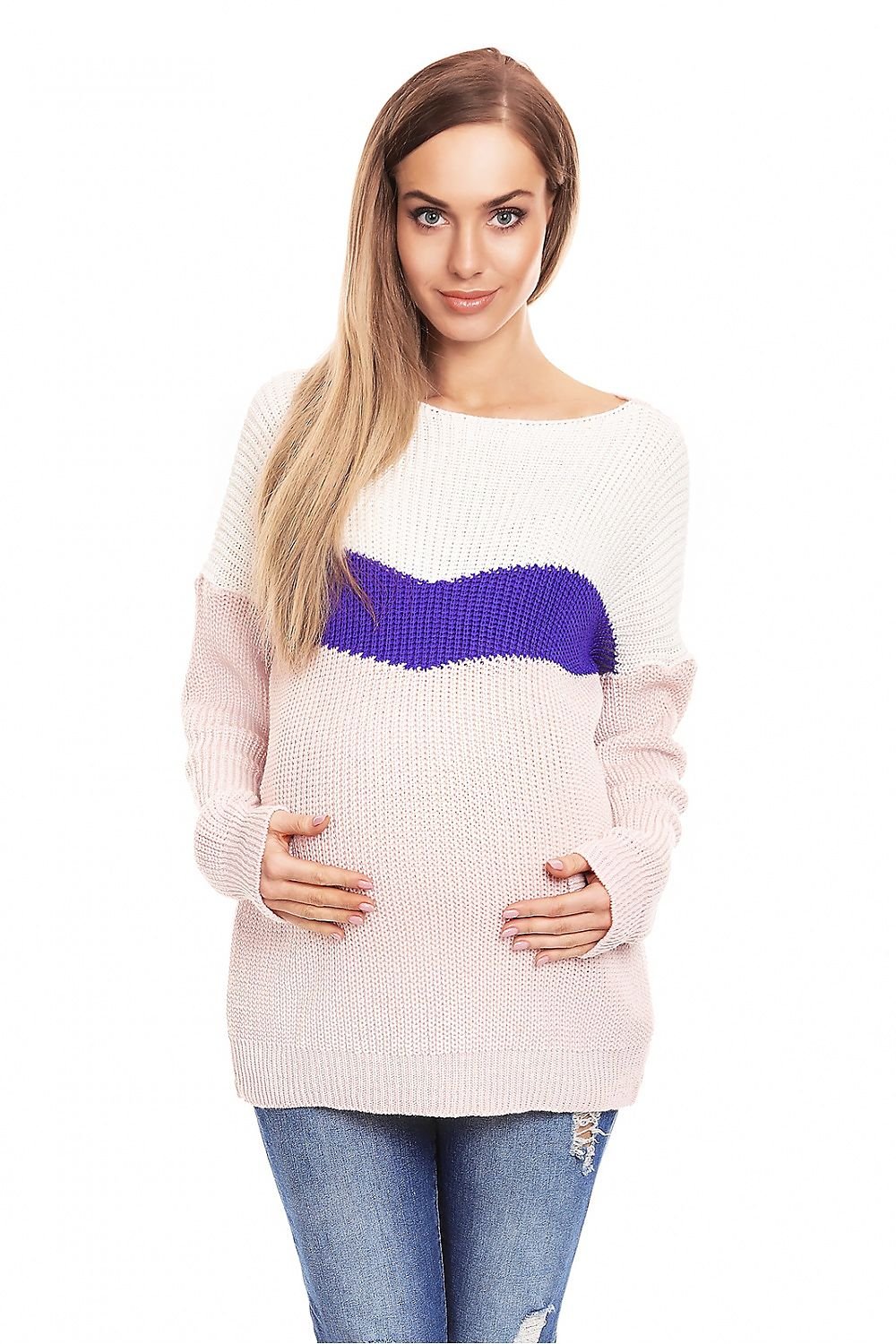 Long Pregnancy Sweater  PeeKaBoo