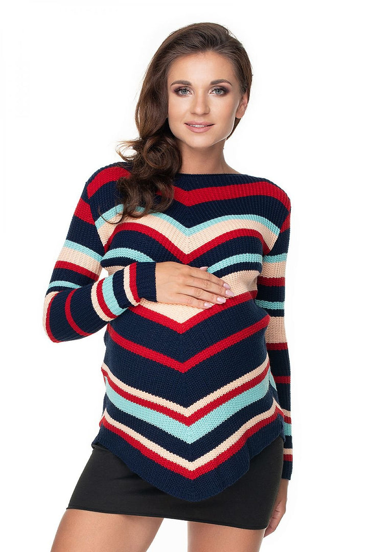 Long Rounded Pregnancy Sweater  PeeKaBoo