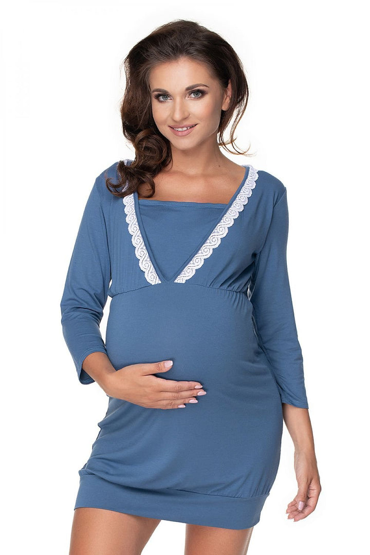 Maternity Nightgown Nightshirt  PeeKaBoo