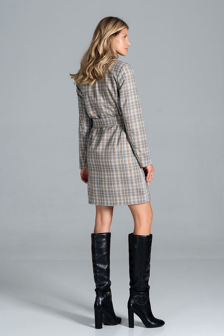 Knee-length Coat With A Jacket Collar, 6-Button Closure Figl