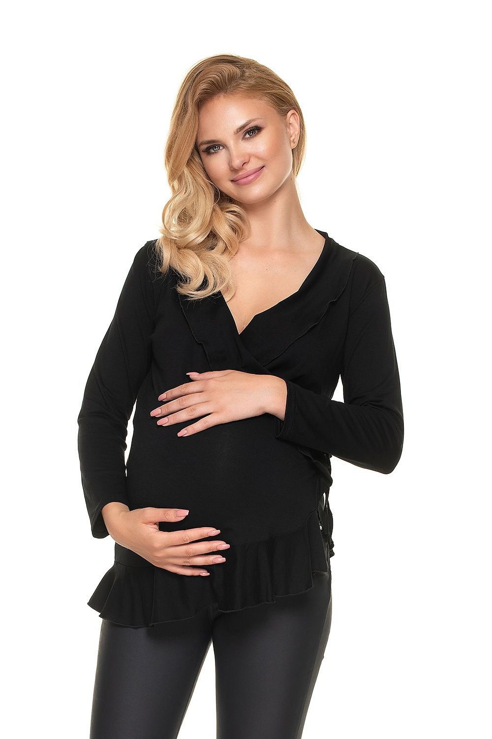 Pregnancy Blouse With Frills Blouse  PeeKaBoo
