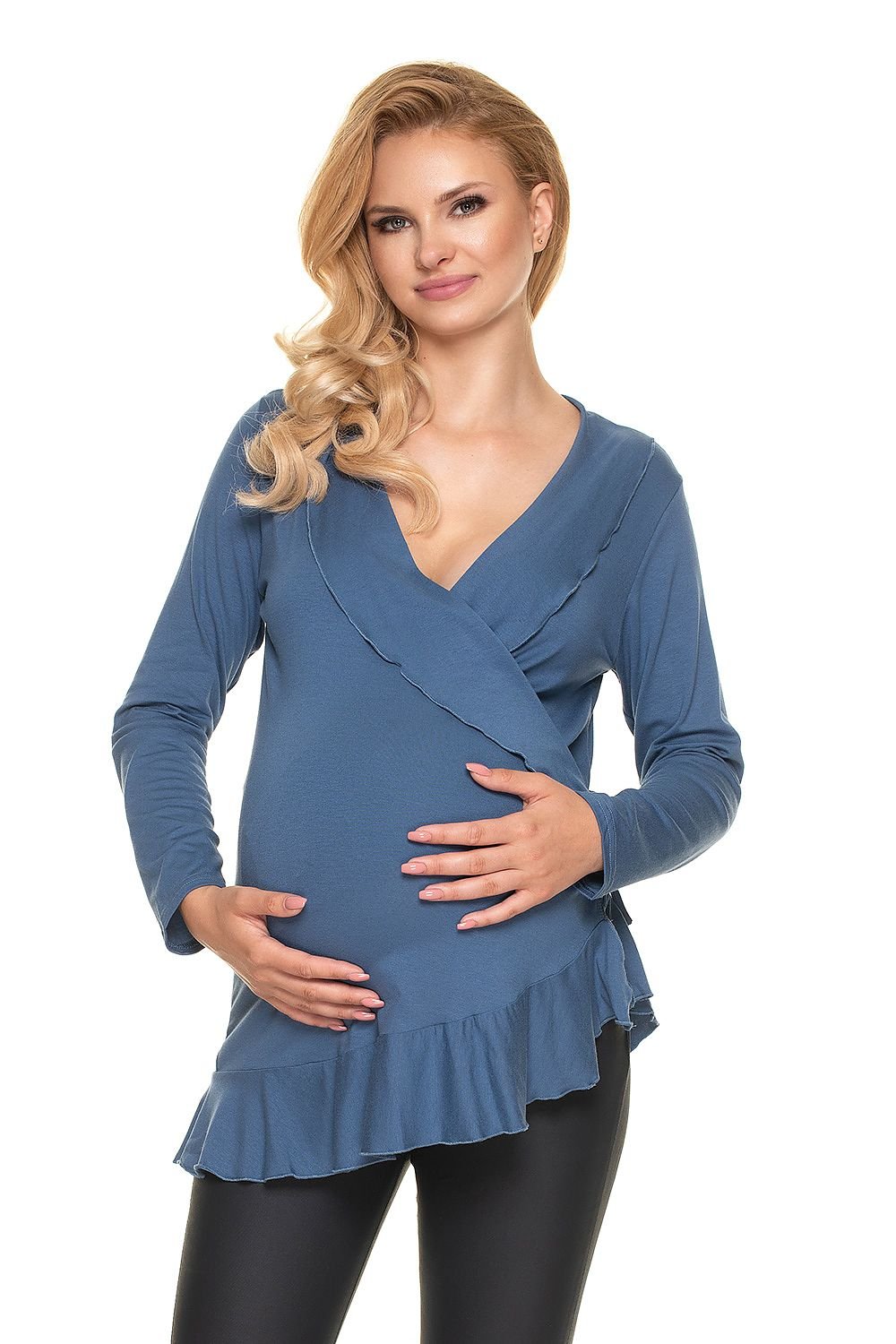 Pregnancy Blouse With Frills Blouse  PeeKaBoo